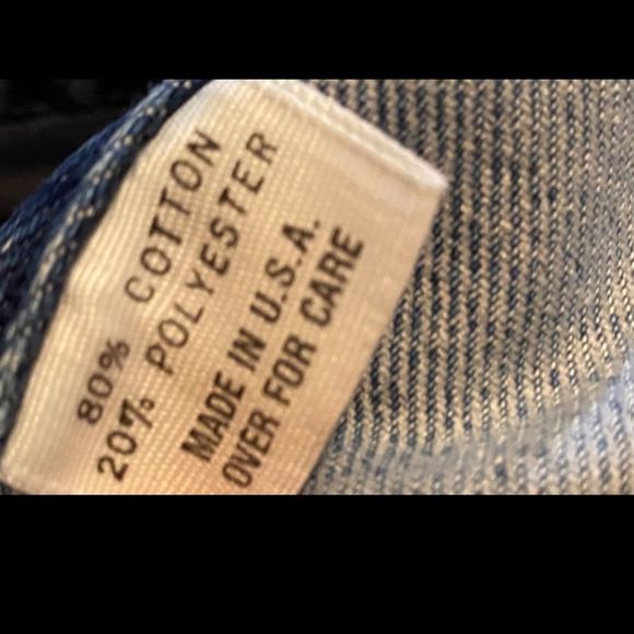 Denim Vest | Made in USA | Eagle embroidery on back | distressed | vintage | - Picture 7 of 8